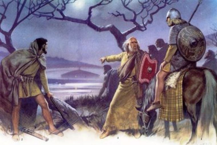 How did Vikings react to the celts of Scotland who were probably